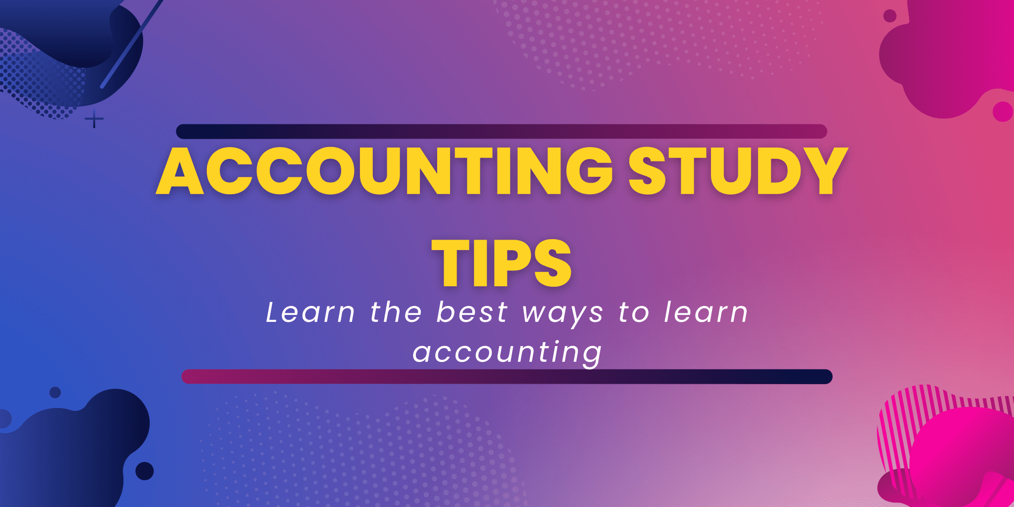 Accounting Study Tips