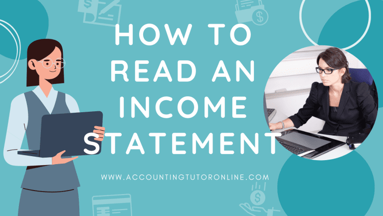 HOW TO READ AN INCOME STATEMENT