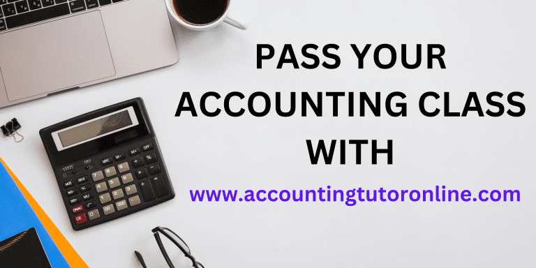 Pass accounting class with an online tutor