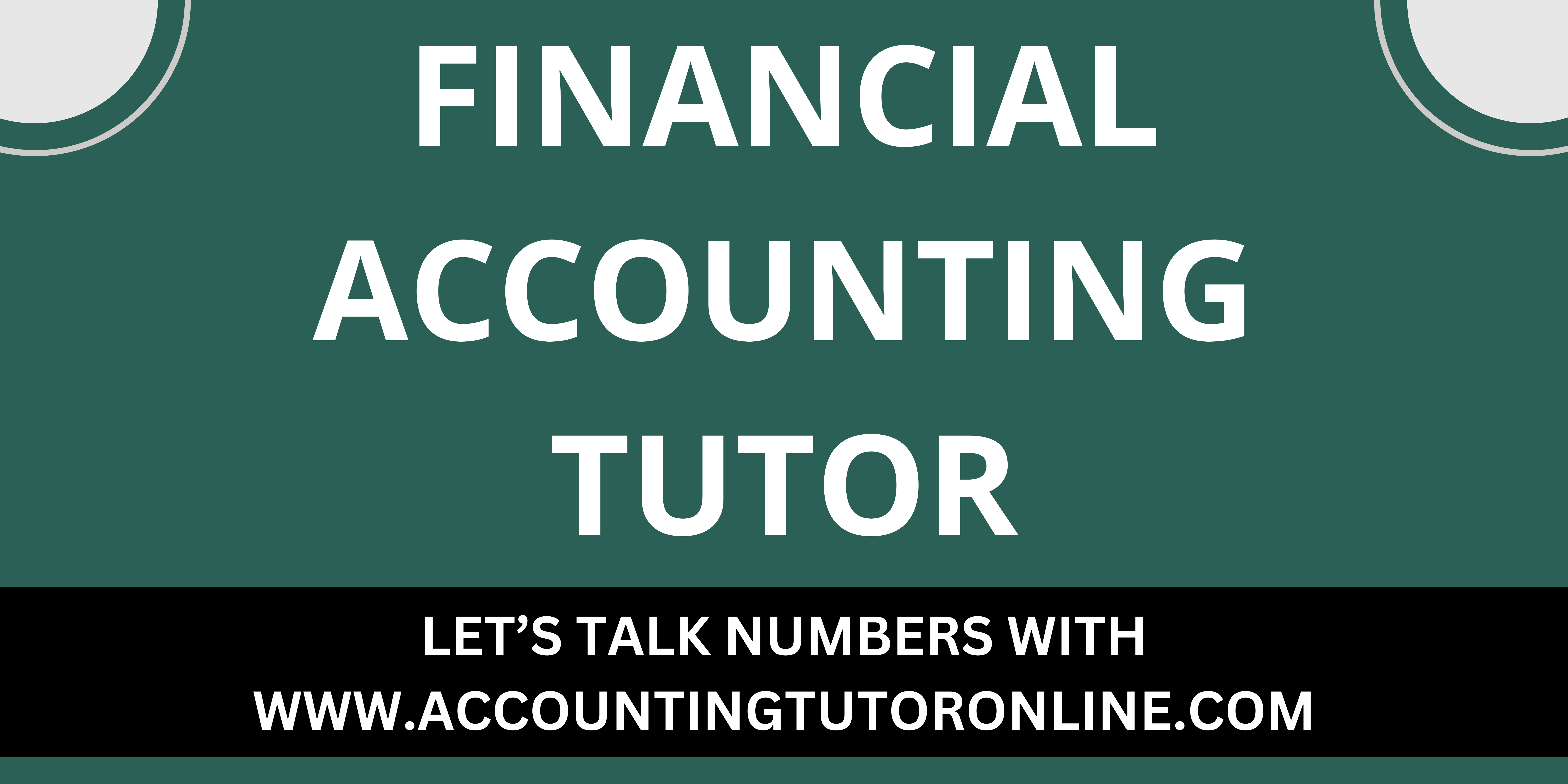 Financial Accounting tutor near me